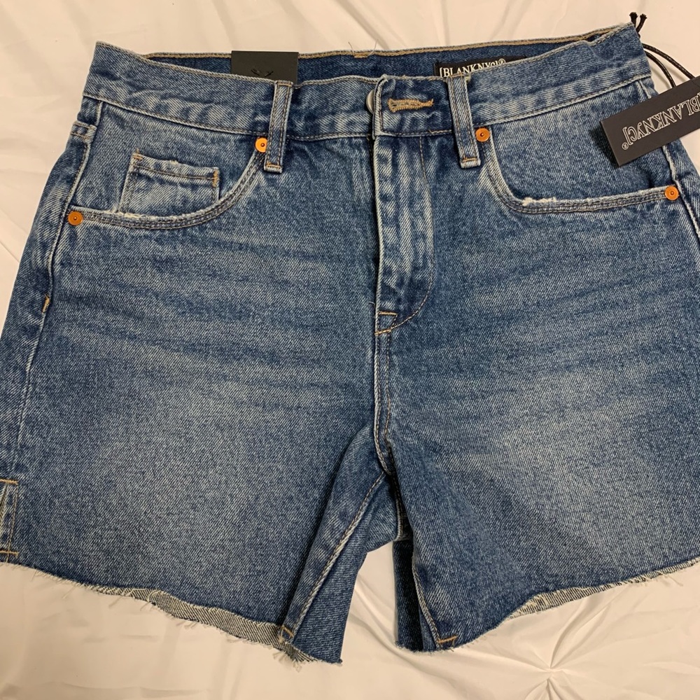 Blank NYC mom jeans shorts
